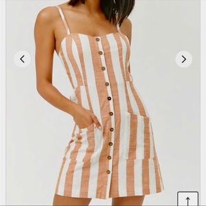 Forever 21 striped linen mini dress